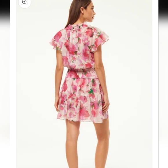 MISA los angeles Natalia Dress Garden Fuscia small - Picture 2 of 10